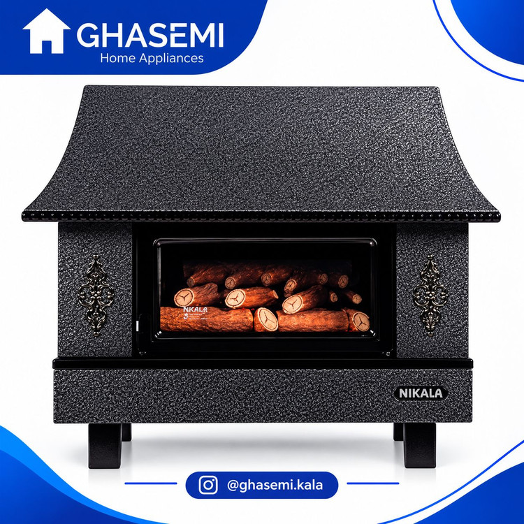 بخاری گازی نیک کالا طرح شومینه مدل سیما 22000